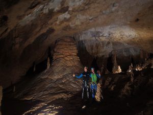 Gran Columna en la Cueva Acuática El Molino